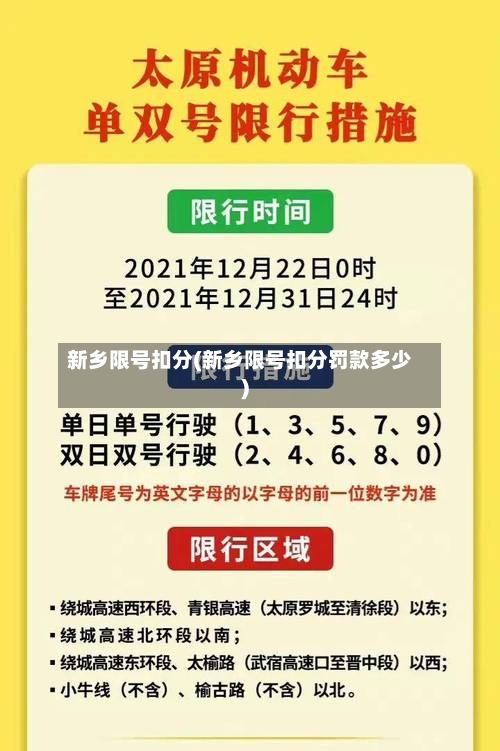 新乡限号扣分(新乡限号扣分罚款多少)