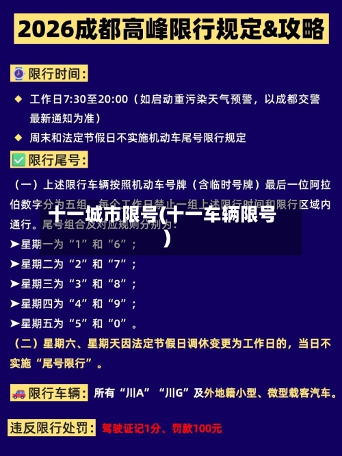 十一城市限号(十一车辆限号)-第2张图片