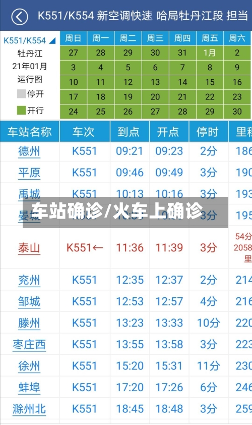 车站确诊/火车上确诊