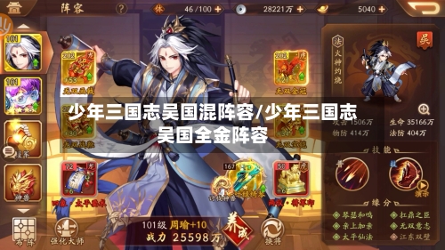 少年三国志吴国混阵容/少年三国志吴国全金阵容