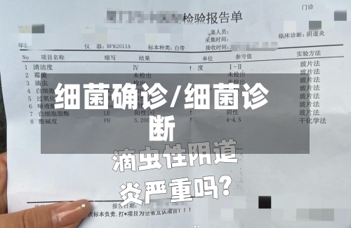 细菌确诊/细菌诊断