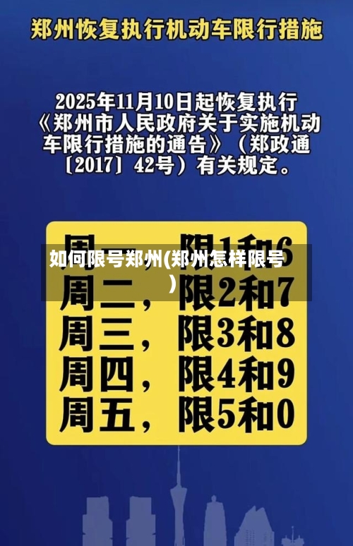 如何限号郑州(郑州怎样限号)