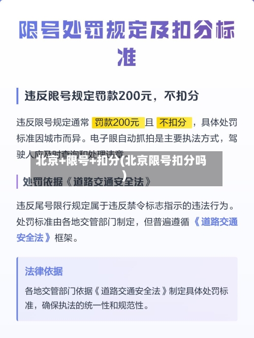 北京+限号+扣分(北京限号扣分吗)