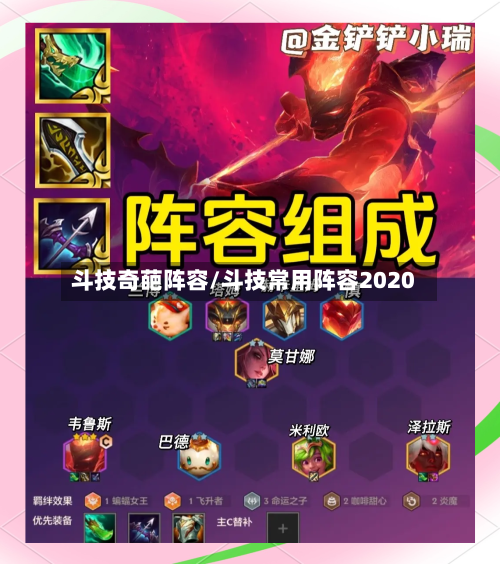 斗技奇葩阵容/斗技常用阵容2020
