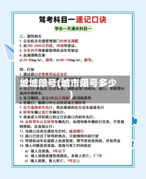 城城限号(城市限号多少)