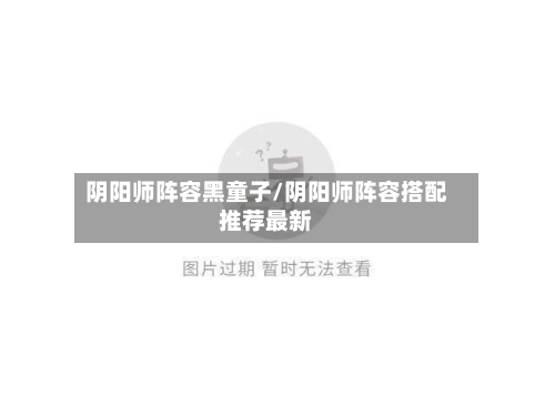 阴阳师阵容黑童子/阴阳师阵容搭配推荐最新-第3张图片