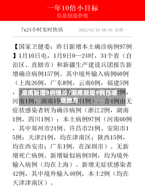 湖南新增9例确诊/湖南新增9例在哪些地方