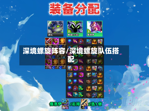 深境螺旋阵容/深境螺旋队伍搭配-第2张图片