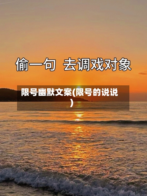 限号幽默文案(限号的说说)-第3张图片