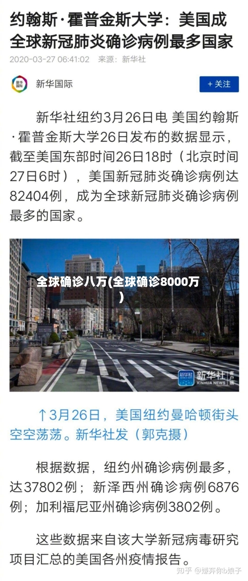 全球确诊八万(全球确诊8000万)