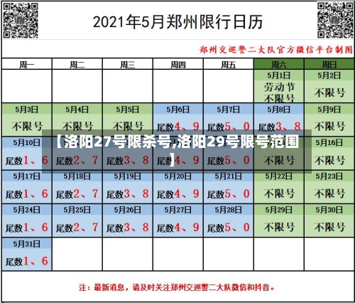 【洛阳27号限杀号,洛阳29号限号范围】-第3张图片