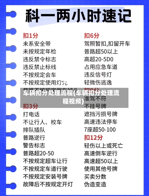 车辆扣分处理流程(车辆扣分处理流程视频)-第2张图片
