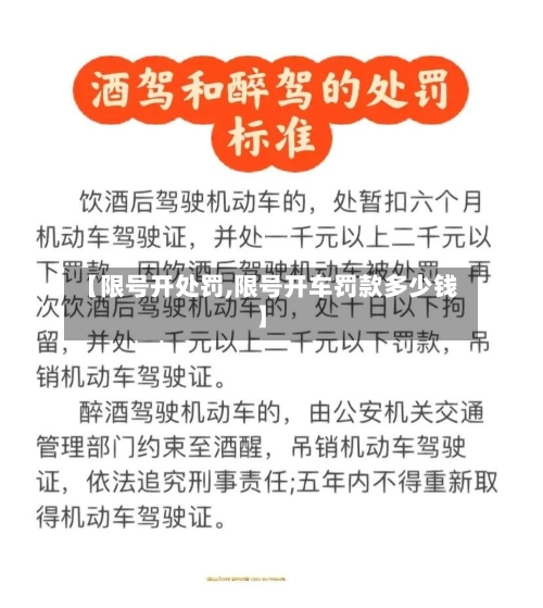 【限号开处罚,限号开车罚款多少钱】