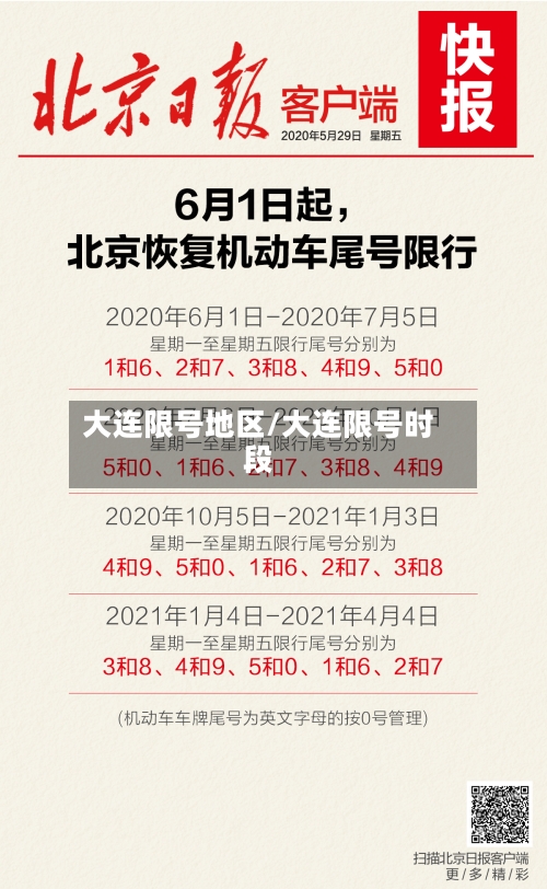 大连限号地区/大连限号时段