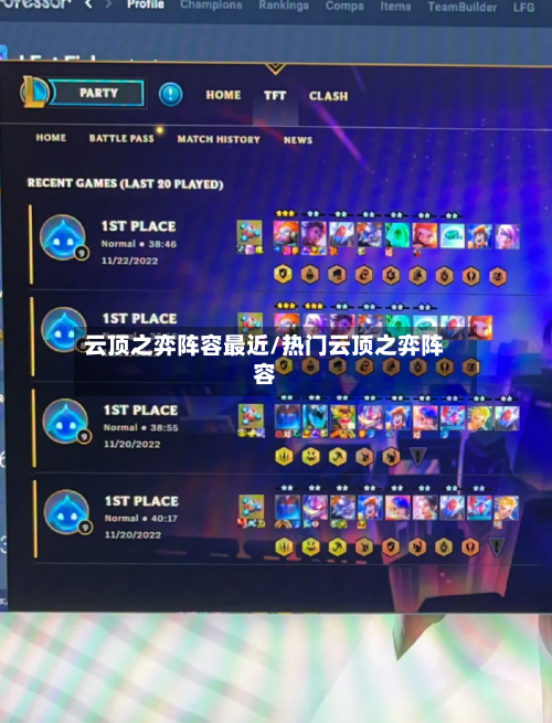 云顶之弈阵容最近/热门云顶之弈阵容