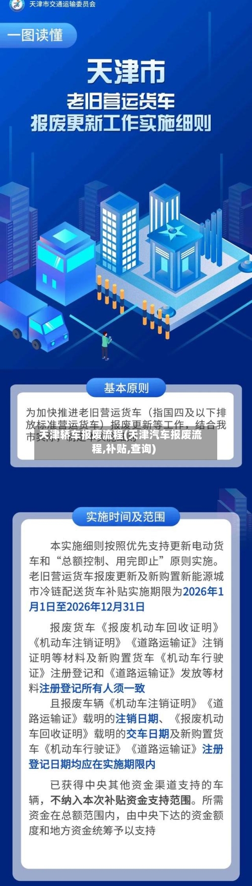 天津轿车报废流程(天津汽车报废流程,补贴,查询)-第2张图片