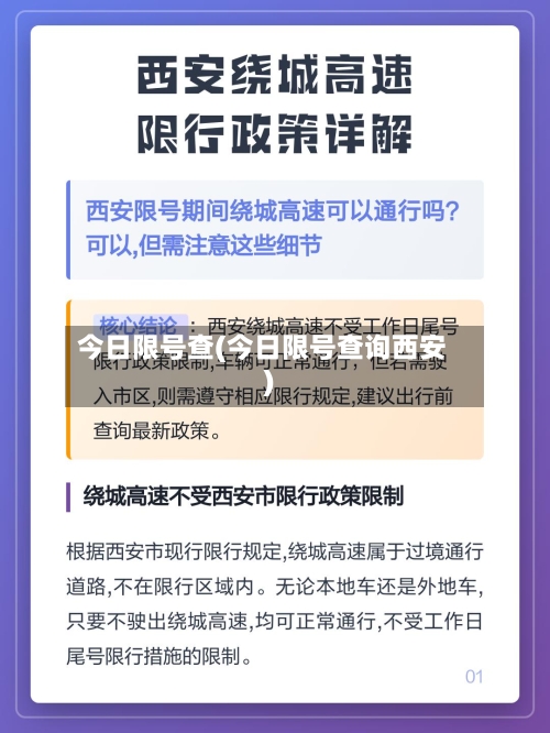 今日限号查(今日限号查询西安)