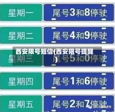 西安限号短信(西安限号提醒)