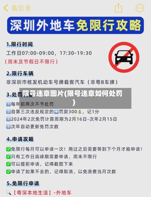 限号违章图片(限号违章如何处罚)-第2张图片