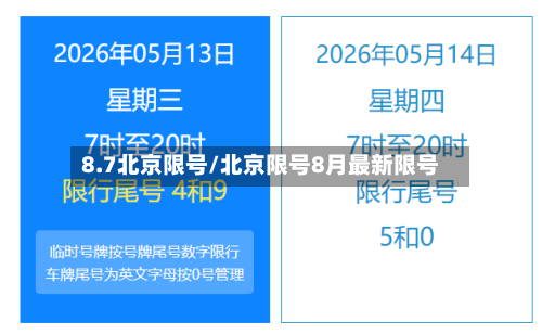 8.7北京限号/北京限号8月最新限号-第2张图片