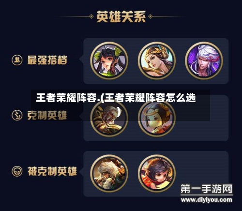 王者荣耀阵容.(王者荣耀阵容怎么选)-第2张图片