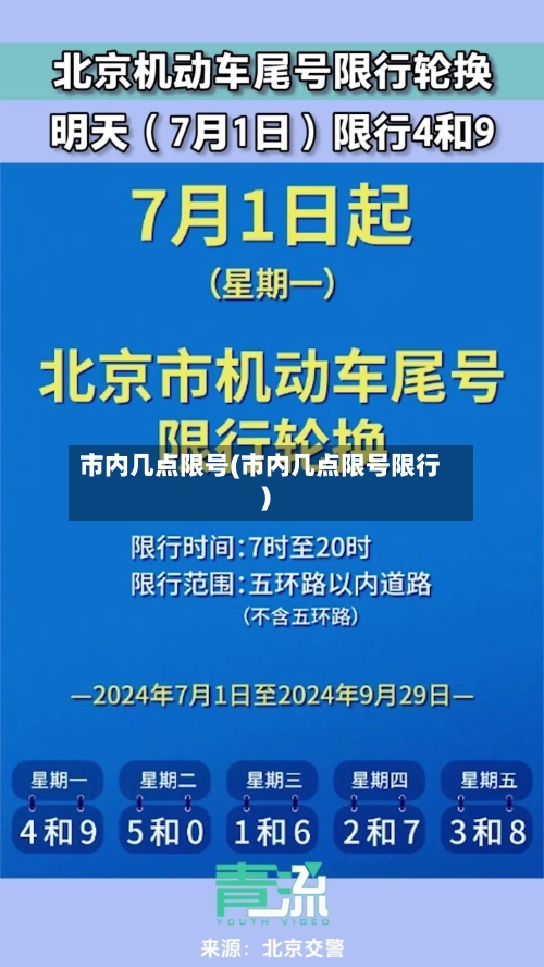 市内几点限号(市内几点限号限行)-第2张图片