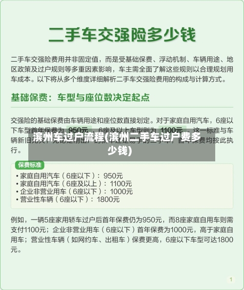 滨州车过户流程(滨州二手车过户费多少钱)-第2张图片