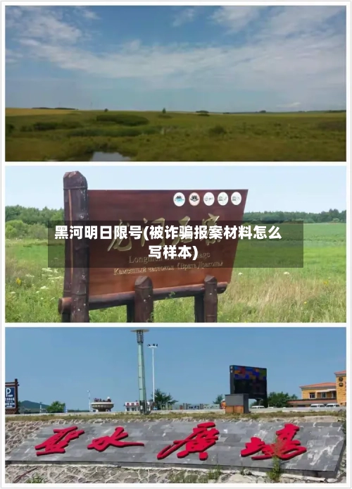 黑河明日限号(被诈骗报案材料怎么写样本)