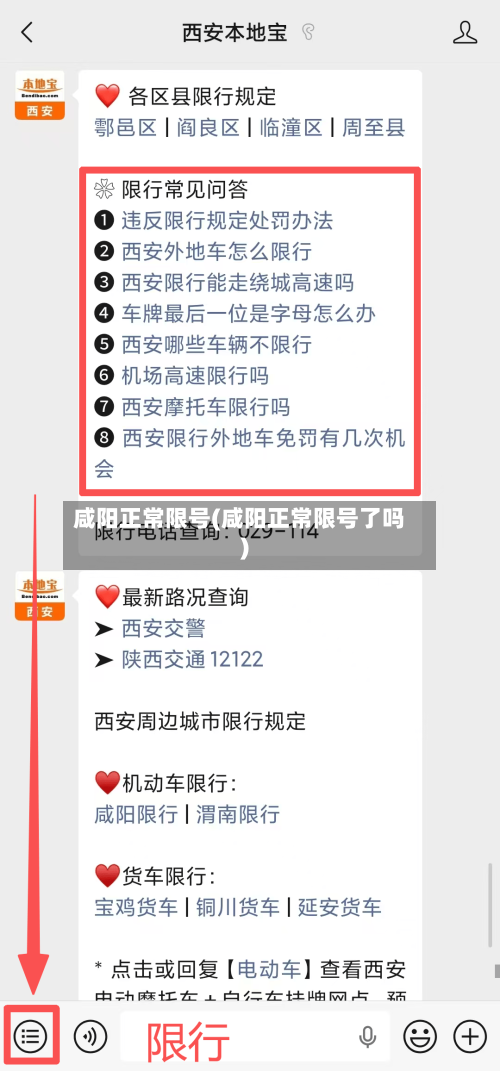 咸阳正常限号(咸阳正常限号了吗)-第2张图片