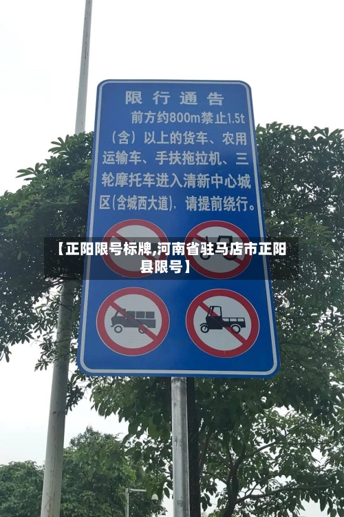 【正阳限号标牌,河南省驻马店市正阳县限号】-第2张图片