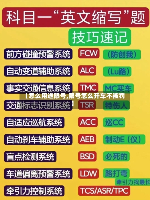【怎么用途限号,限号怎么开车不被罚】-第2张图片