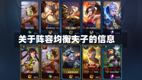 关于阵容均衡夫子的信息-第2张图片