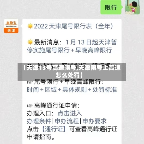 【天津13号高速限号,天津限号上高速怎么处罚】