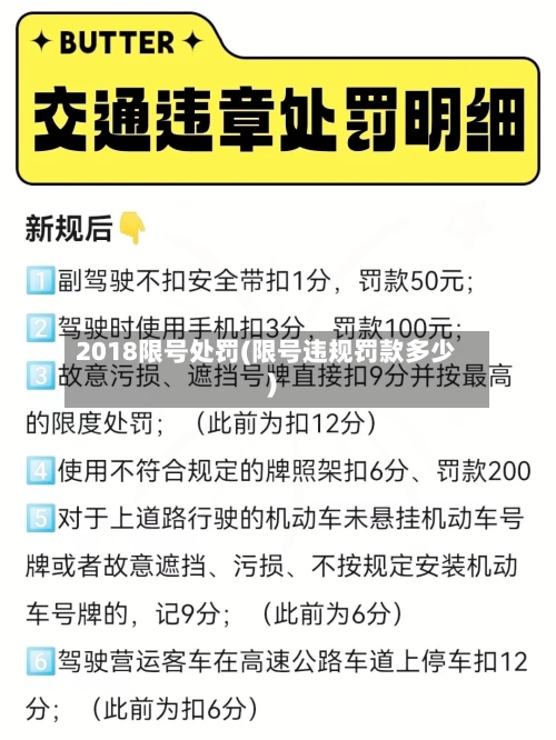2018限号处罚(限号违规罚款多少)-第3张图片