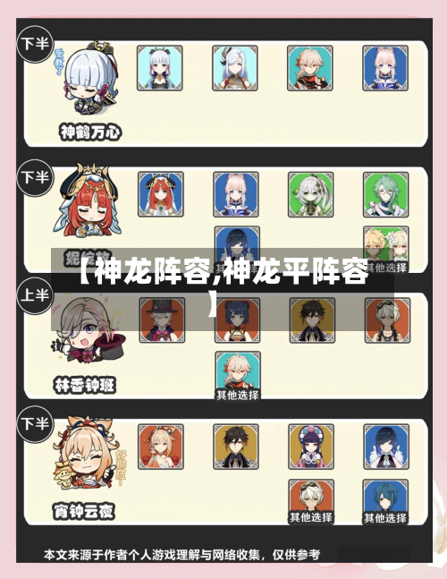 【神龙阵容,神龙平阵容】