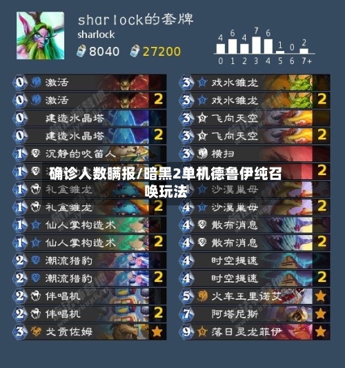 确诊人数瞒报/暗黑2单机德鲁伊纯召唤玩法-第2张图片