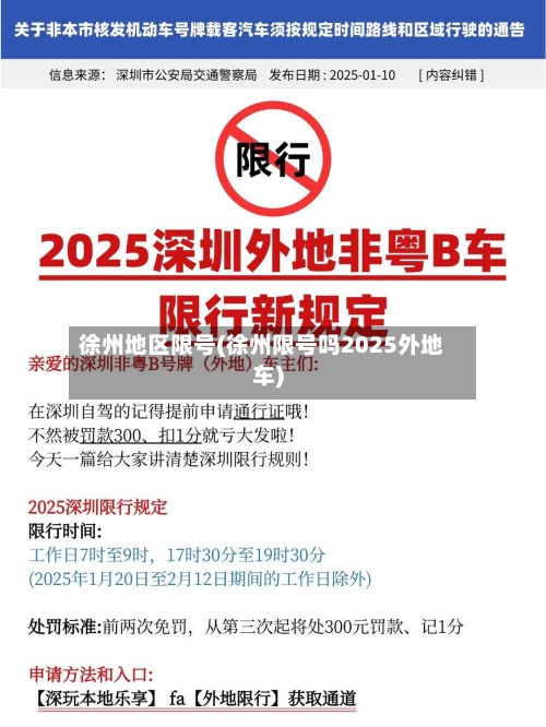 徐州地区限号(徐州限号吗2025外地车)-第2张图片