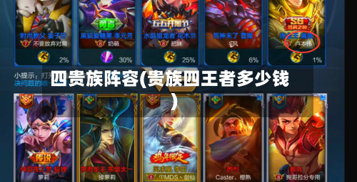 四贵族阵容(贵族四王者多少钱)-第3张图片