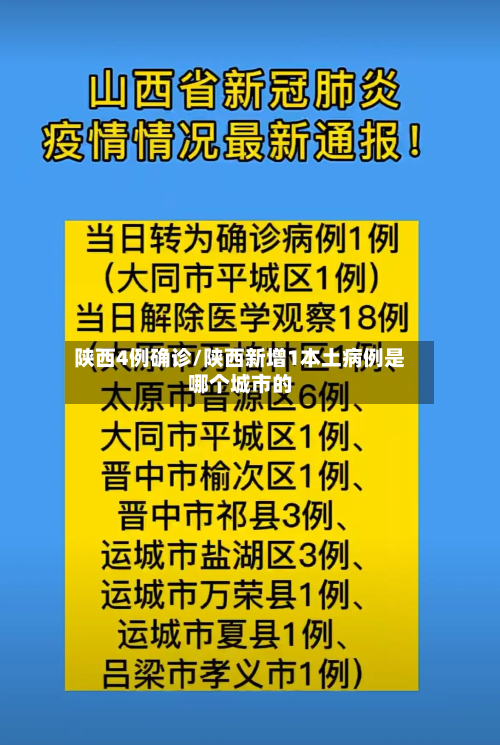 陕西4例确诊/陕西新增1本土病例是哪个城市的-第3张图片