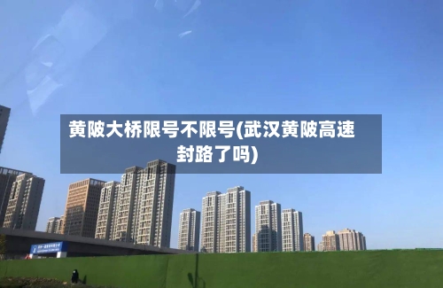 黄陂大桥限号不限号(武汉黄陂高速封路了吗)