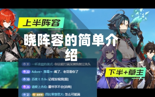 晓阵容的简单介绍-第2张图片