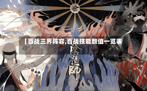 【百战三界阵容,百战技能数值一览表】