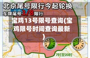 宝鸡13号限号查询(宝鸡限号时间查询最新)-第2张图片