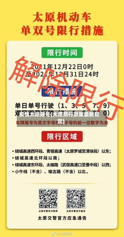 疫情太原限号(太原限行政策最新规定)