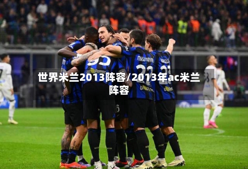 世界米兰2013阵容/2013年ac米兰阵容