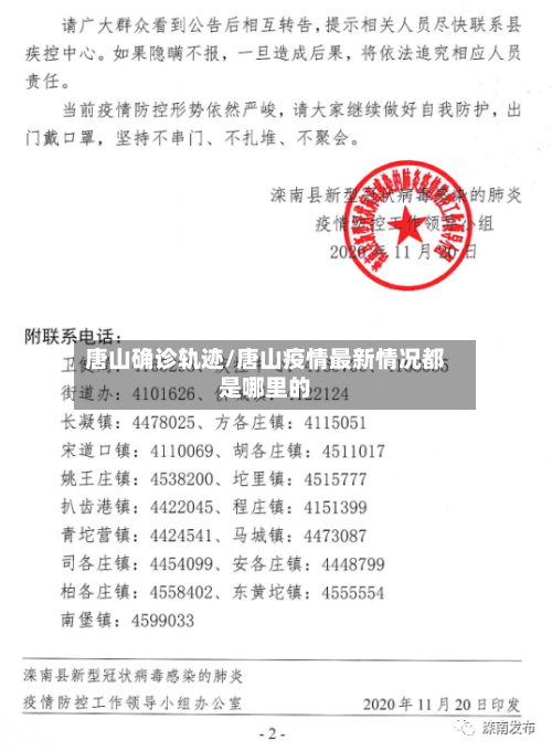 唐山确诊轨迹/唐山疫情最新情况都是哪里的-第2张图片
