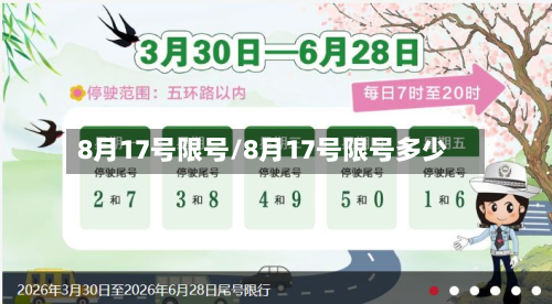 8月17号限号/8月17号限号多少