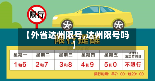 【外省达州限号,达州限号吗】-第2张图片