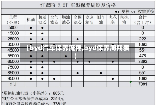 【byd汽车保养流程,byd保养周期表】