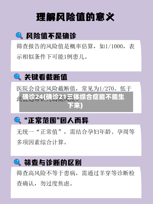确诊24(确诊21三体综合症能不能生下来)
